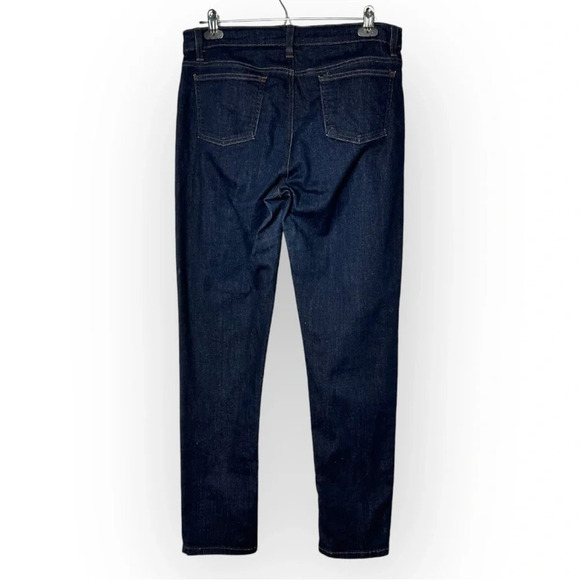 Eileen Fisher Petite Dark Wash Organic Cotton Skinny Jeans  10P - Picture 4 of 9